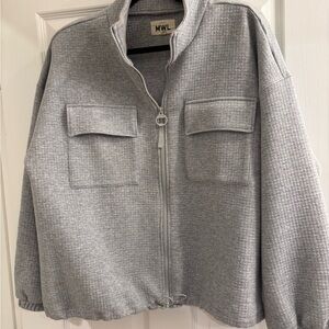 Madewell MWL Quilted Jacquard Zip-Up Jacket